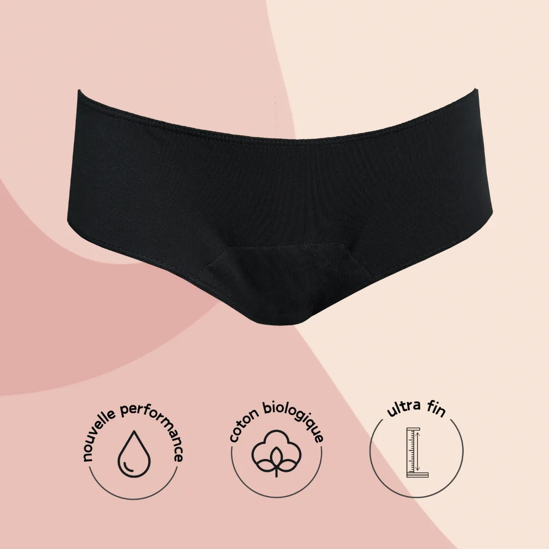 shorty menstruel sain pour la planète