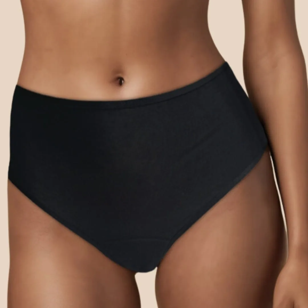 culotte menstruelle taille haute pour tous les jours de votre cycle et les pertes quotidiennes : pertes blanches, post-partum, fuites urinaires...